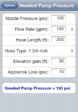 pump pressure